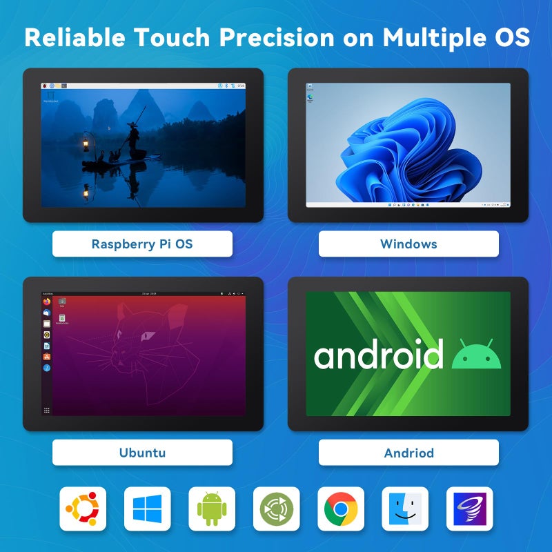SunFounder Latest 10 Inch DIY Touch Screen All-in-One Solution for Raspberry Pi 5, IPS HD 1280x800 LCD, Built-in 5.1V/5A Output, HDMI, 10-Point, No Driver, Speakers, for RPi 5/4/3/Zero 2W - Image 4